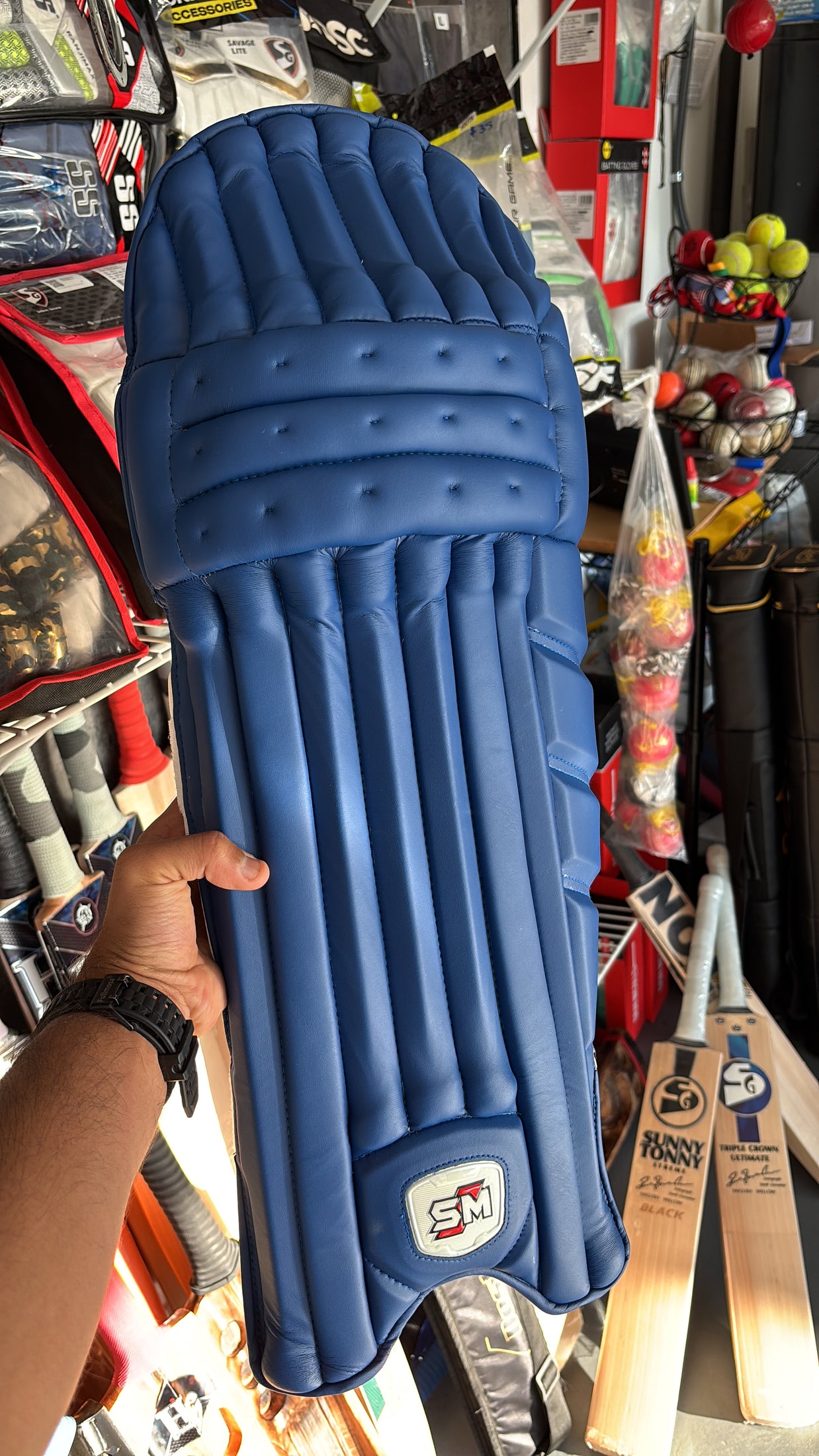 SM SULTAN BATTING PADS - BLUE