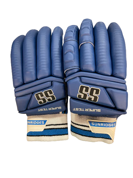 SS SUPER TEST BATTING GLOVES - FULL BLUE